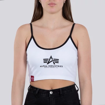 Basic ML Cropped Tank Top Woman - white