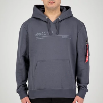 AI Reflective Hoody - greyblack