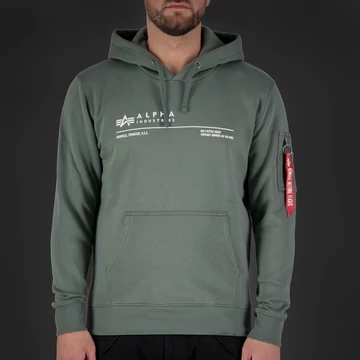 AI Reflective Hoody - vintage green