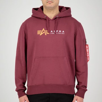 Alpha Label Hoody - burgundy