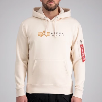 Alpha Label Hoody - jet stream white
