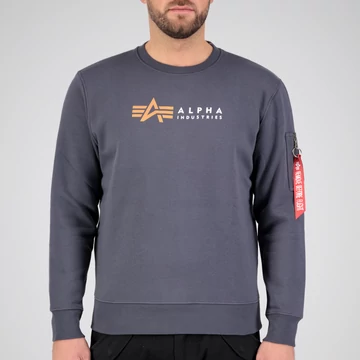 Alpha Label Sweater - greyblack