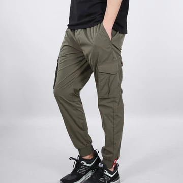 Nylon Cargo Jogger - dark olive