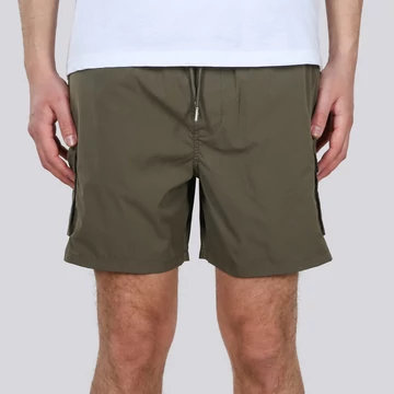 Nylon Cargo Jogger Short - olive