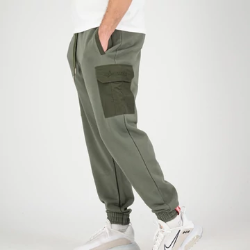 Sweat Nylon Cargo Jogger - dark olive