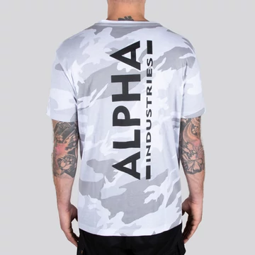 Backprint T Camo - white camo