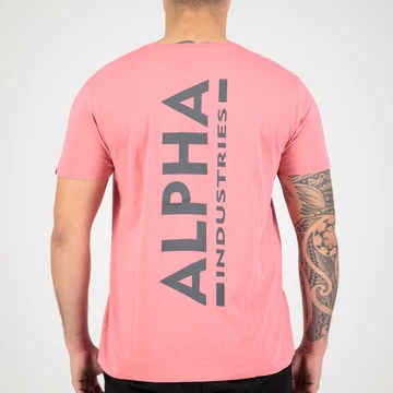 Backprint T - coral red