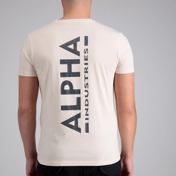 Backprint T - jet stream white