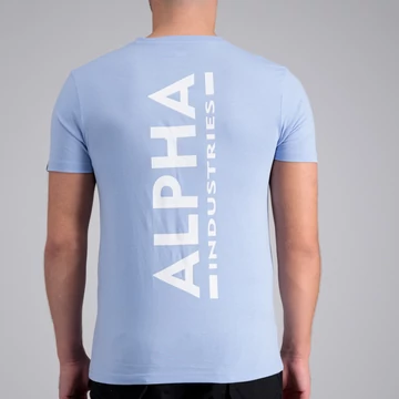 Backprint T - light blue
