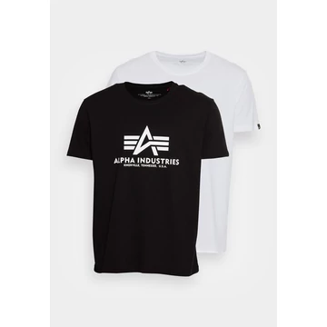 Basic T 2 Pak - black/white