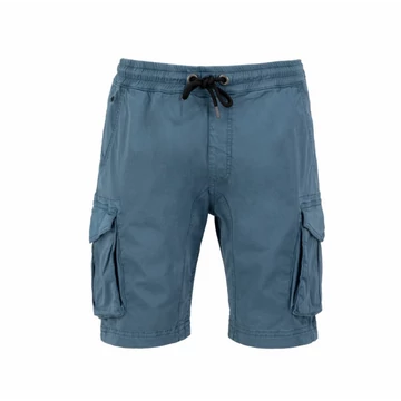 Cotton Twill Jogger Short - vintage marine