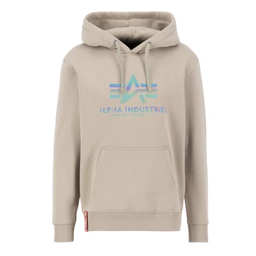 Basic Hoody Rainbow Reflective Print - vintage sand