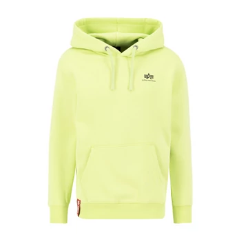 Basic Hoody Small Logo - hornet green