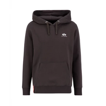 Basic Hoody Small Logo - hunter brown