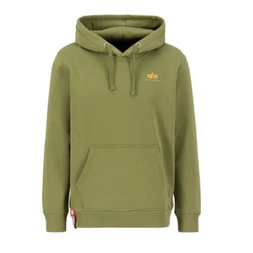 Basic Hoody Small Logo - moss green