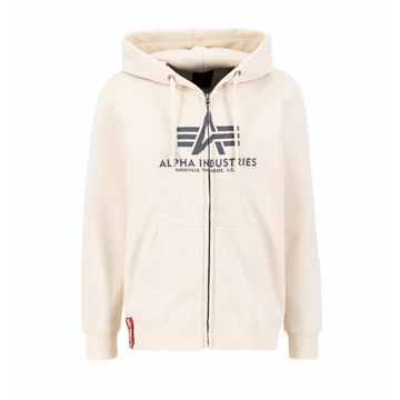 Basic Zip Hoody - jet stream white