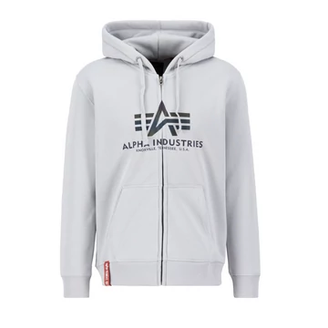Basic Zip Hoody Rainbow Reflective - pastel grey