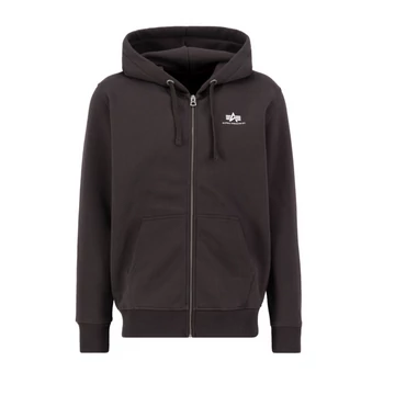 Basic Zip Hoody SL - hunter brown