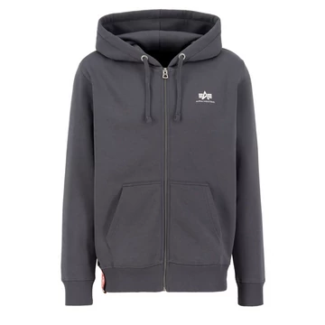 Basic Zip Hoody SL - vintage grey