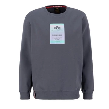 Rainbow Reflective Label Sweater - greyblack