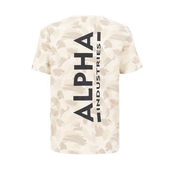 Backprint T Camo - sand camo