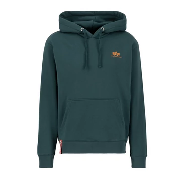 Basic Hoody Small Logo - force green