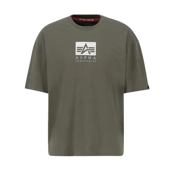Satin Logo T - dark olive