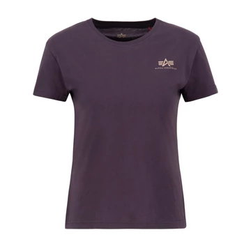Basic T Small Logo Woman - plum