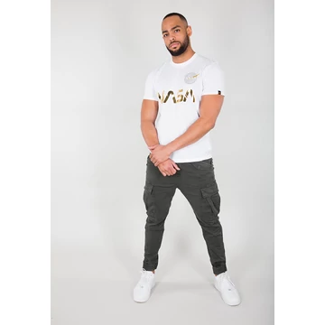 NASA Reflective T - white/gold