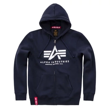 Basic Zip Hoody - replica blue