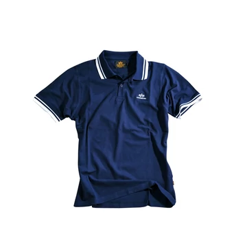 Twin Stripe Polo II - navy/white