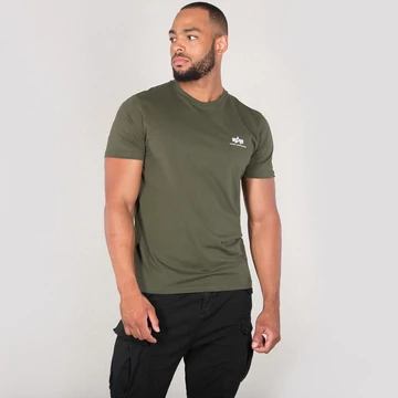 Basic T Small Logo - dark olive