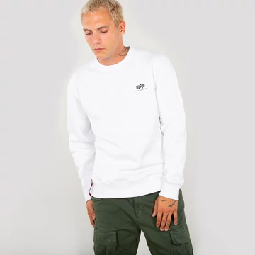 Basic Sweater Small Logo - white