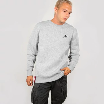 Basic Sweater Small Logo - greyheather