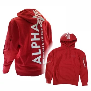 Back Print Hoody - speed red