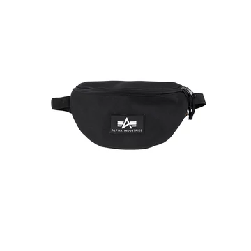 Rubber Print Waist Bag - black