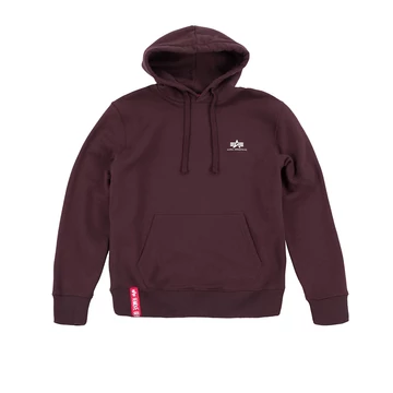 Basic Hoody Small Logo - deep maroon