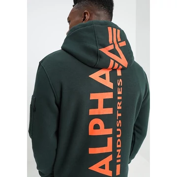 Back Print Hoody - dark petrol
