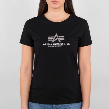 New Basic T Woman Foil Print - black/metalsilver
