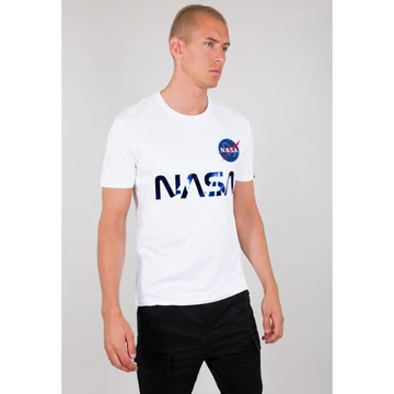 NASA Reflective T - white/blue
