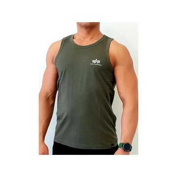 Small Logo Tank - dark olive