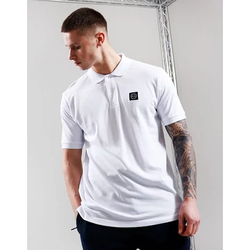 Embroidered Siren Polo Shirt - white