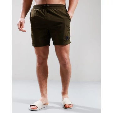 Krinkle Nylon Swim Short - khaki