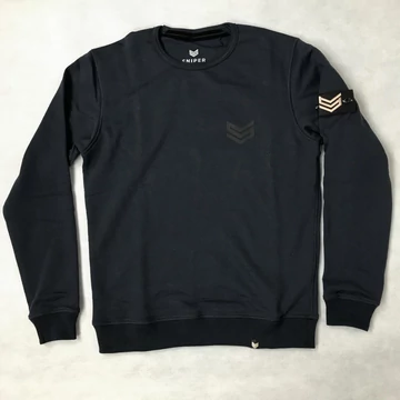Rubber Logo Sweater - dark blue