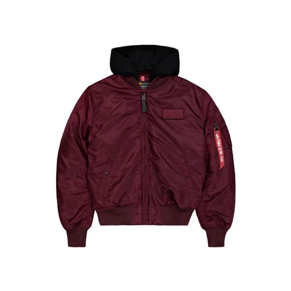 MA-1 ZH Backprint - dark cherry