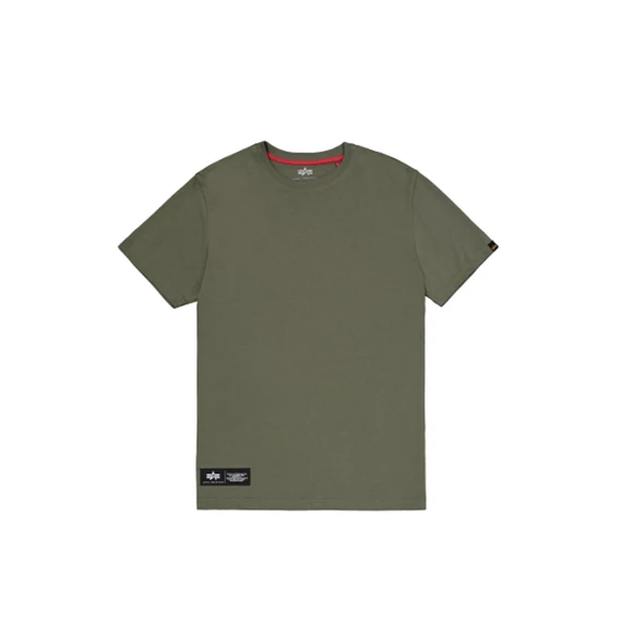 Label Backprint T-Shirt - dark olive
