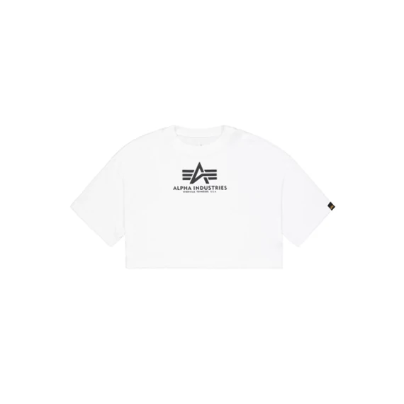 Basic Big Logo Cropped PP T-Shirt Women - white
