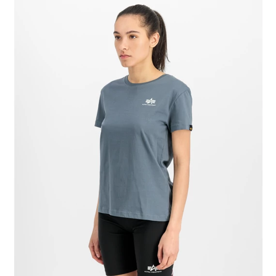 Basic T Small Logo Woman - denim blue