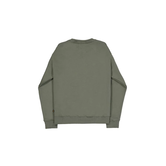 Camo Sleeve Crewneck - dark olive