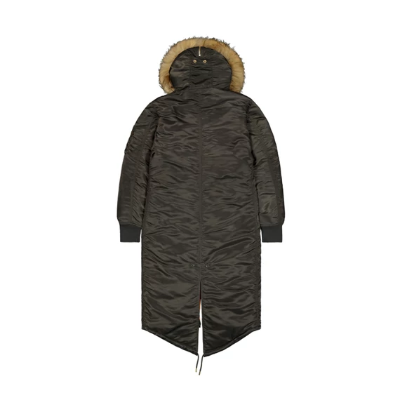 Long Fishtail Woman - black olive